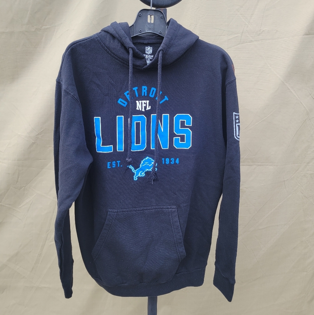 NFL Detroit Lions Team Apparel Hoodie Large